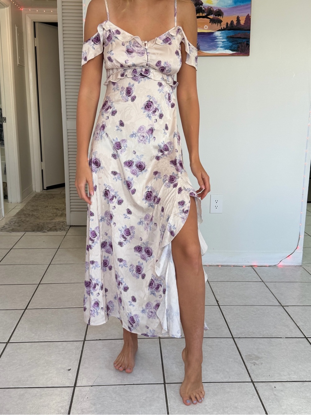 Floral Lavender Dress